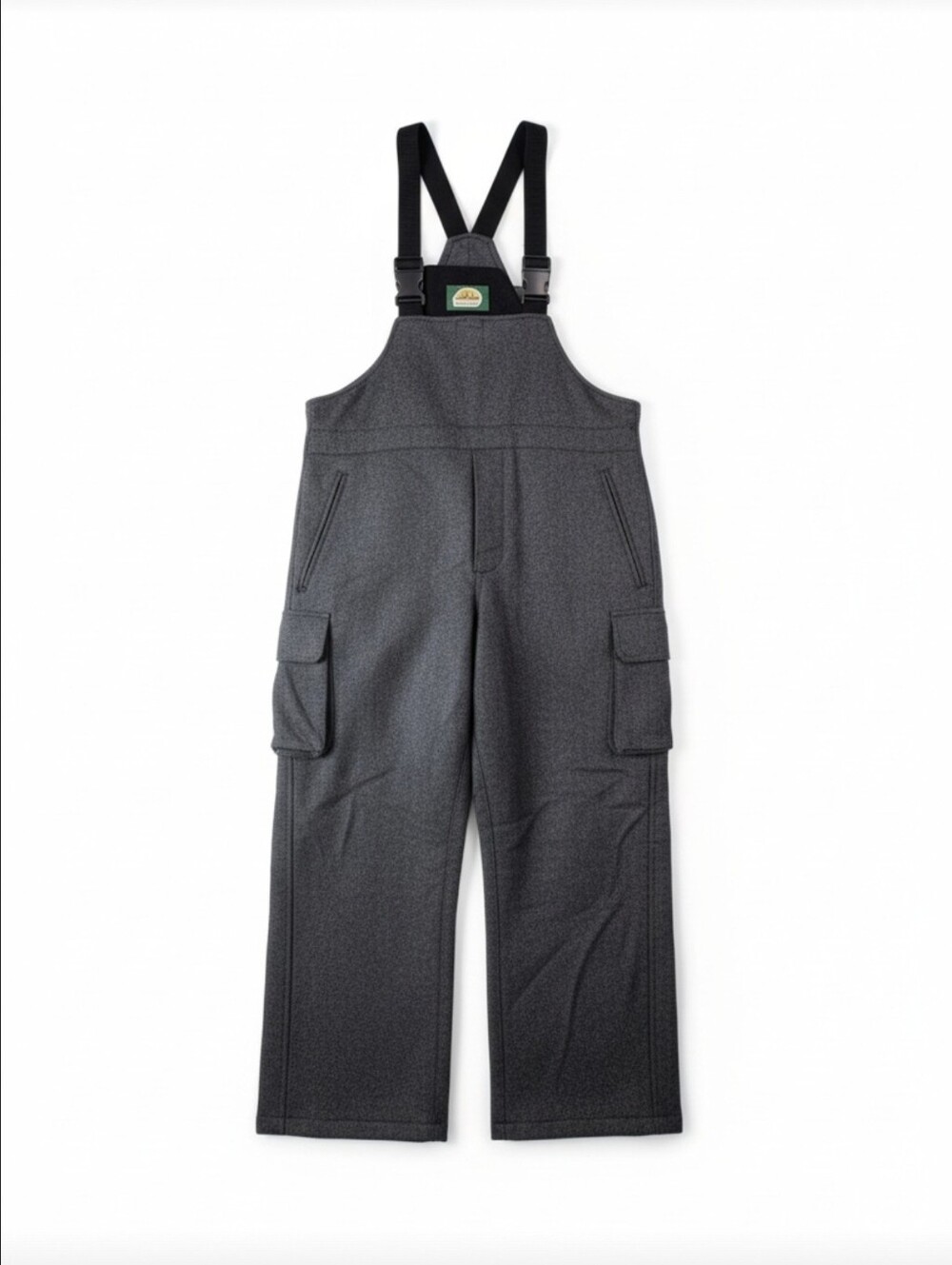 Cabelas Mens Dry-Plus 100% Wool Waterproof Hunting Bib Overalls Charcoal Grey Si